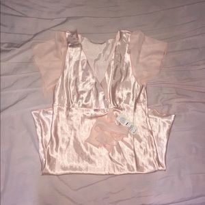 Silky Light Pink Nightgown Size S